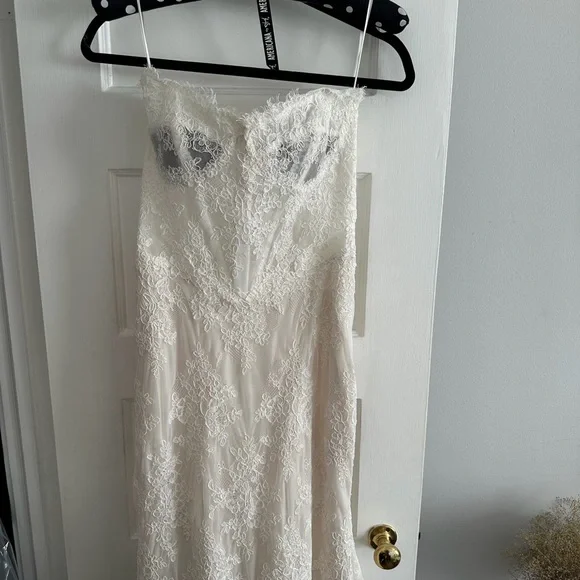 Pnina Tornai White Lace Wedding Dress - Picture 5 of 9